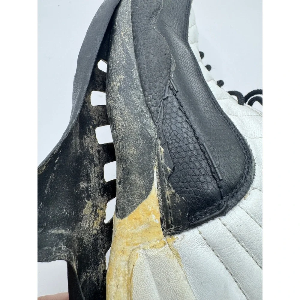 VTG 1996 Nike Air Jordan 12 Taxi OG Mens 12 White Black 130690-101 As Is